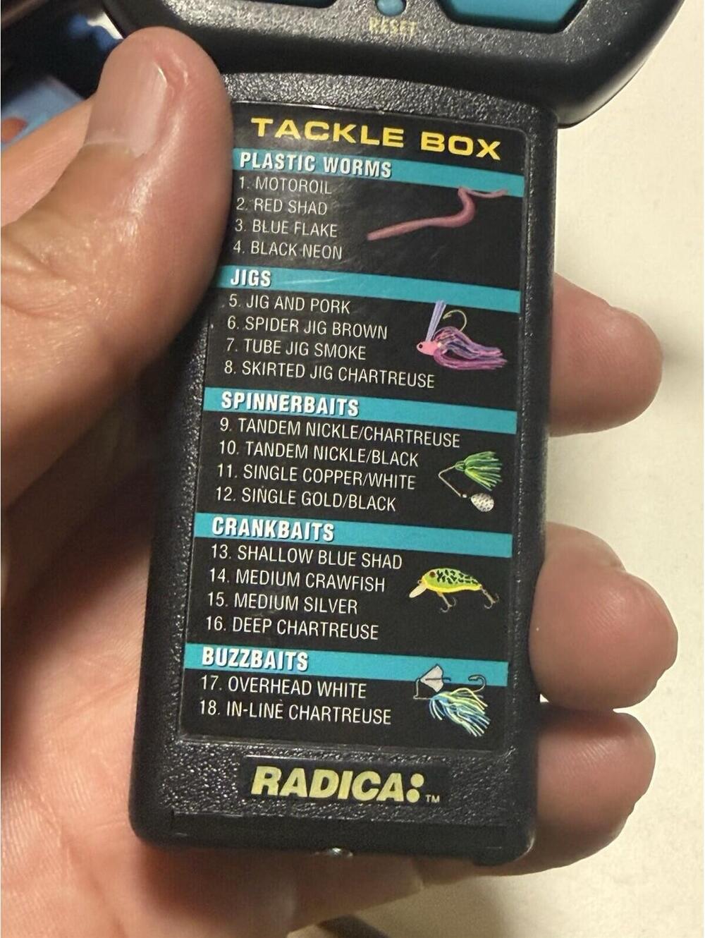 Vintage 1996 Radica Bass Fishin' 3732 Handheld Electronic Fishing Game W/manual - Picture 3 of 5